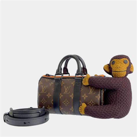 LOUIS VUITTON Monogram Monkey Puppet LV Friends Keepall .